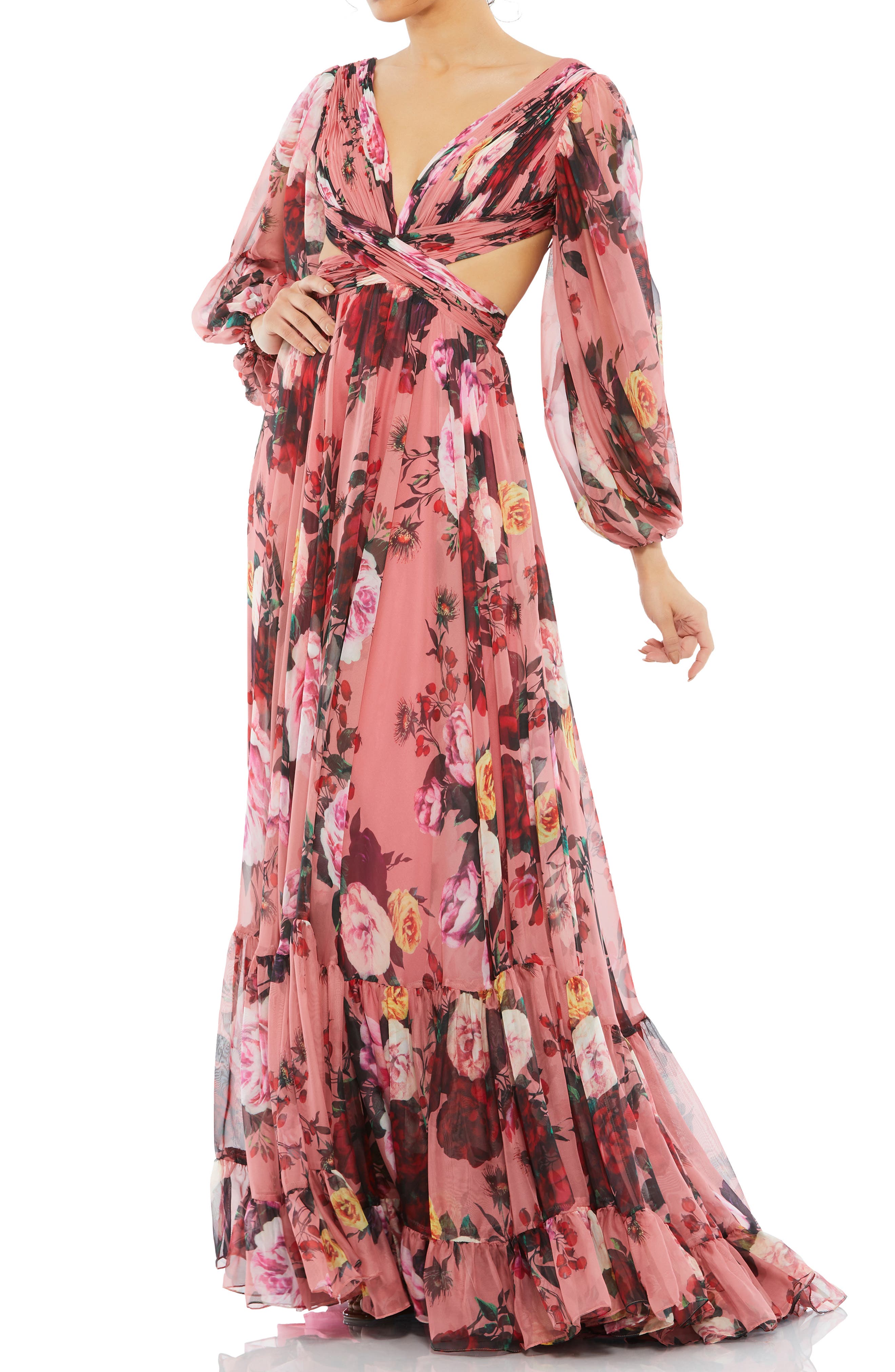 floral chiffon dress | Nordstrom